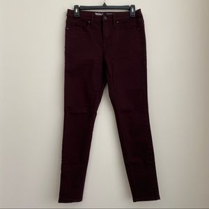 Maroon Mossimo Denim Jeans - 4R, 27 Waist